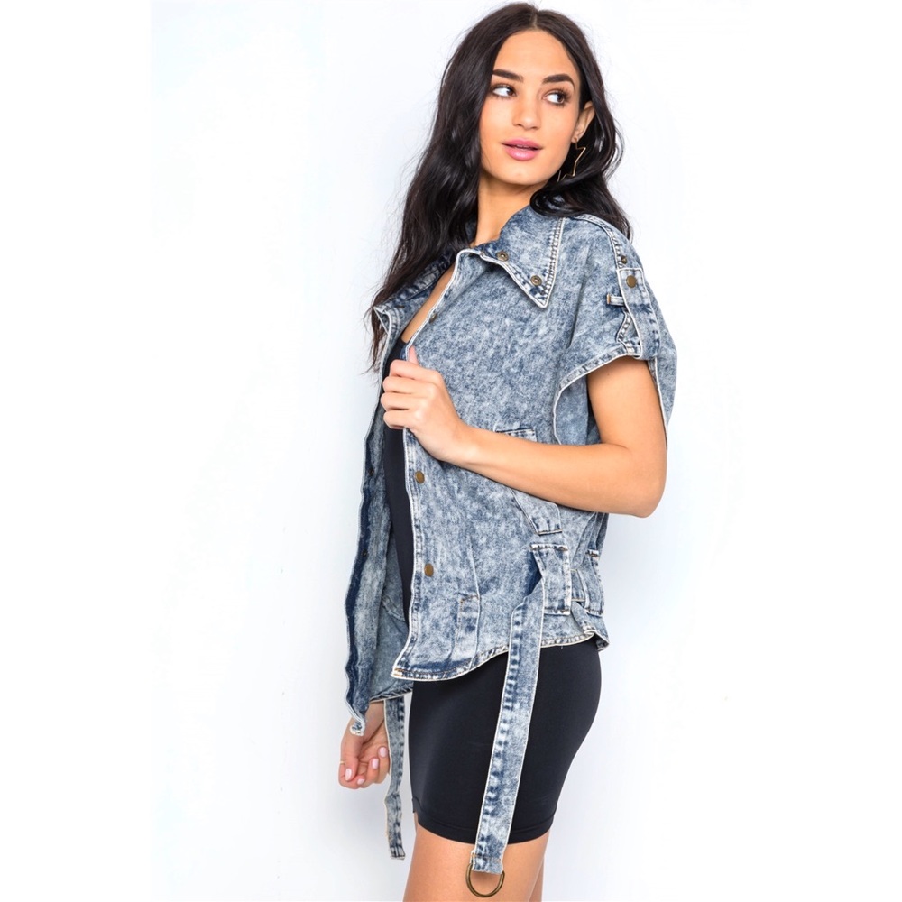 🌈 Stylish street denim jacket - Picture 5 of 8